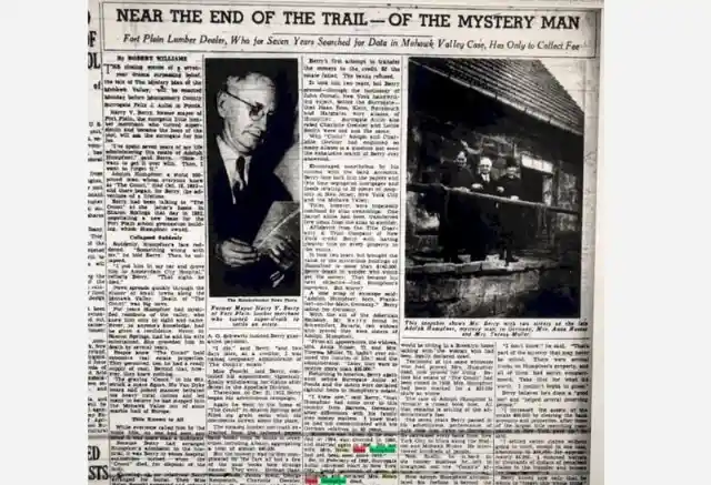 The Mystery Man Of The Mohawk Valley