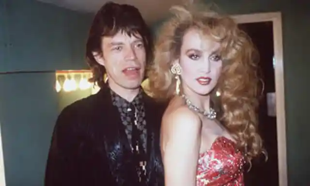 Mick Jagger and Jerry Hall