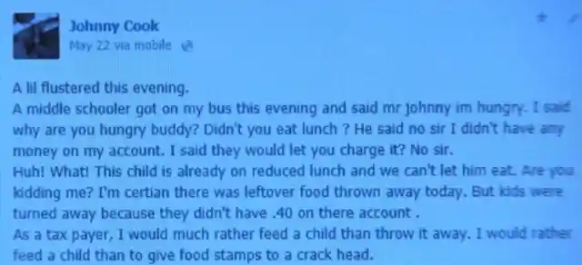 A Facebook Post Destroyed This Bus Driver's Life