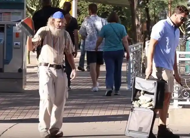 Blind Man Drops One Million Dollars In The Middle Of The Street, See What Happens Next