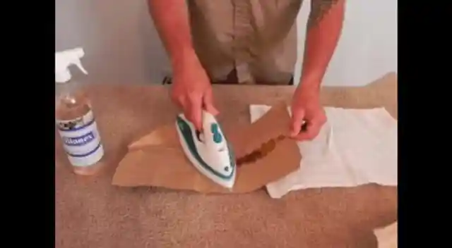 Use an Iron to Remove Wax