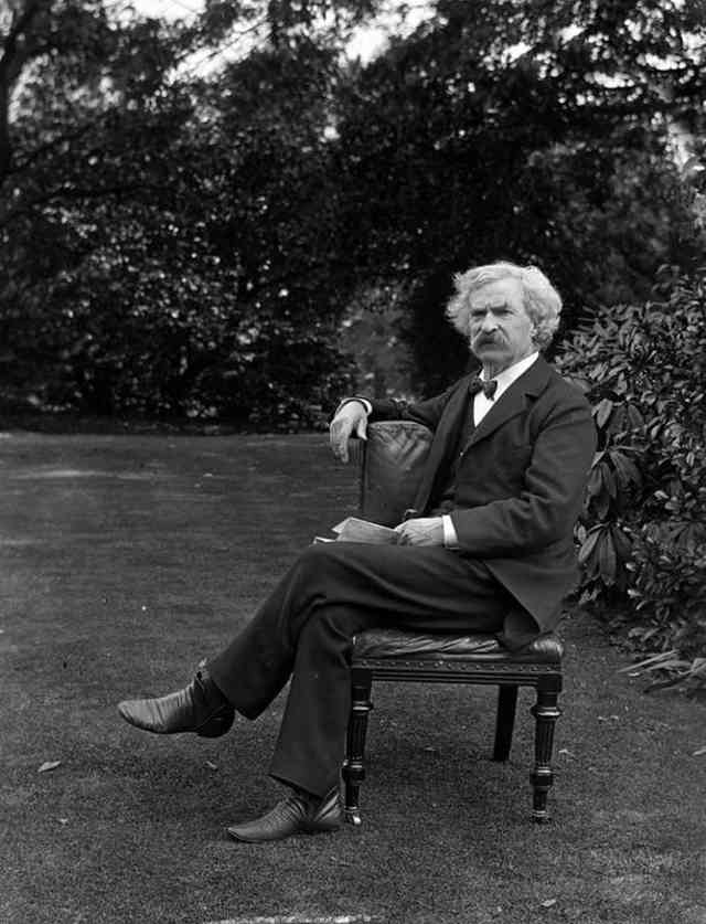 Mark Twain in the Garden, circa 1900