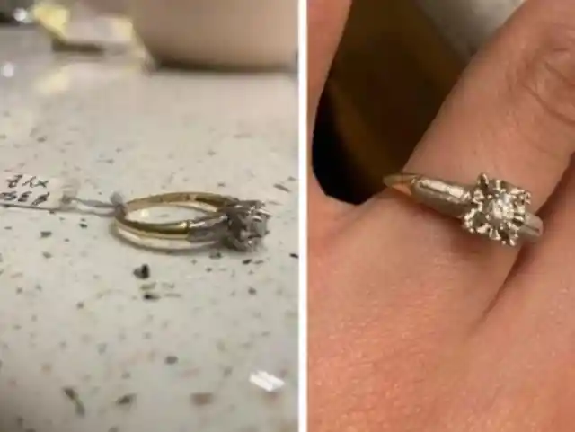 She Found a Gold Diamond Ring