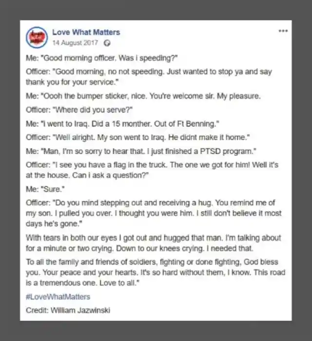 Guy Gets Stopped By A Cop, The Reason Why Is Going Viral