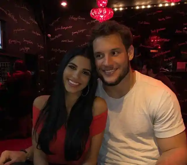 Nick Bosa and Madison Gesiotto