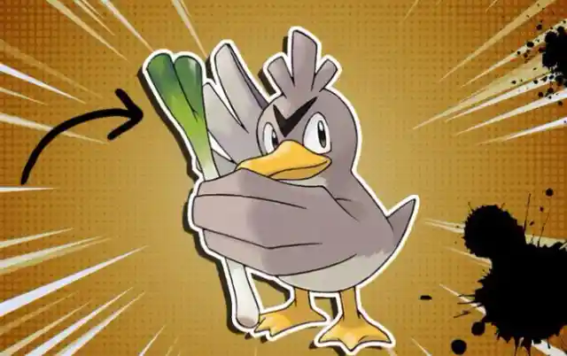 Farfetch'd is a strange, duck like Pokemon that usually carries around some kind of vegetable. What type of vegetable is Farfetch'd holding?