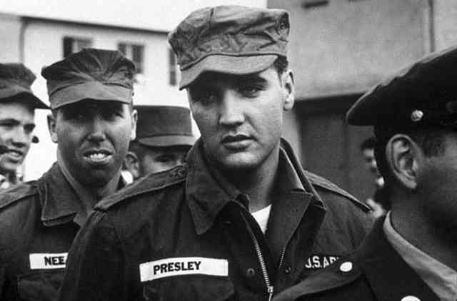 38. Elvis Presley in the Army, 1958.