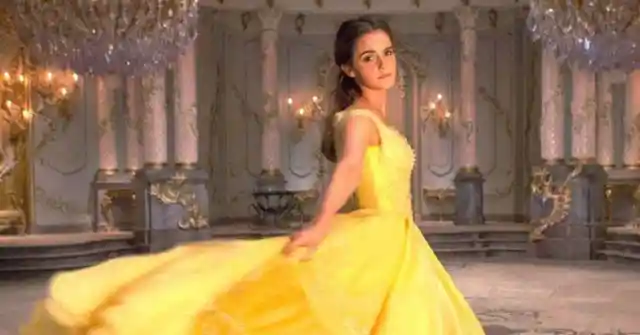 Belle’s iconic dress in the Disney movies was almost pink