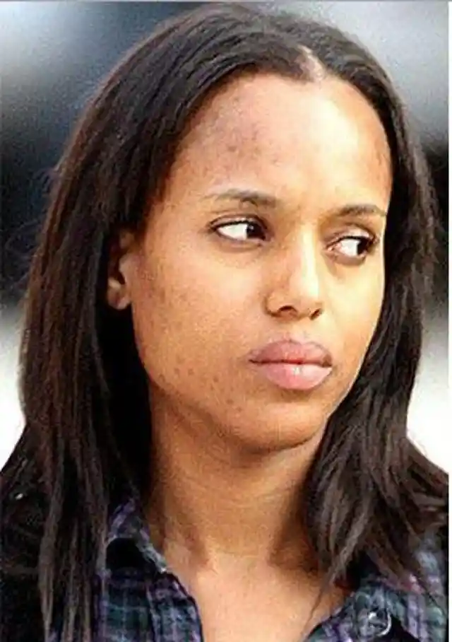 Kerry Washington sin maquillaje