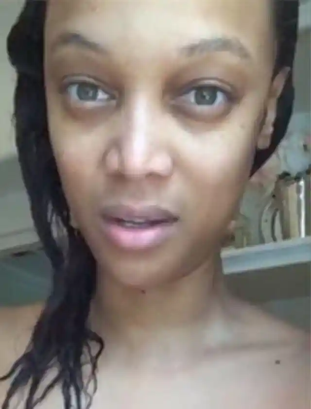 Tyra Banks sin maquillaje