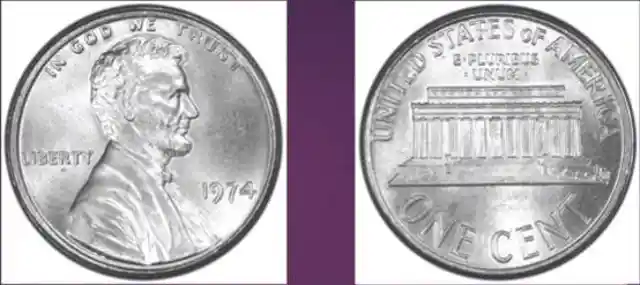 Aluminum 1974 Penny