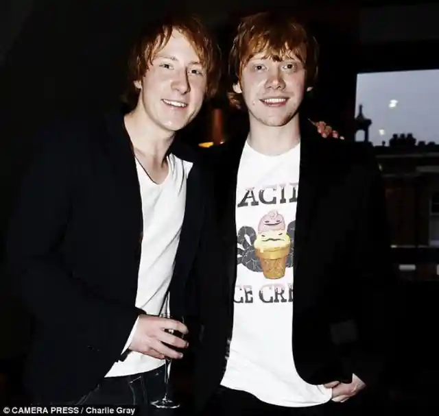 Rupert Grint and Stunt Double Anthony Knight