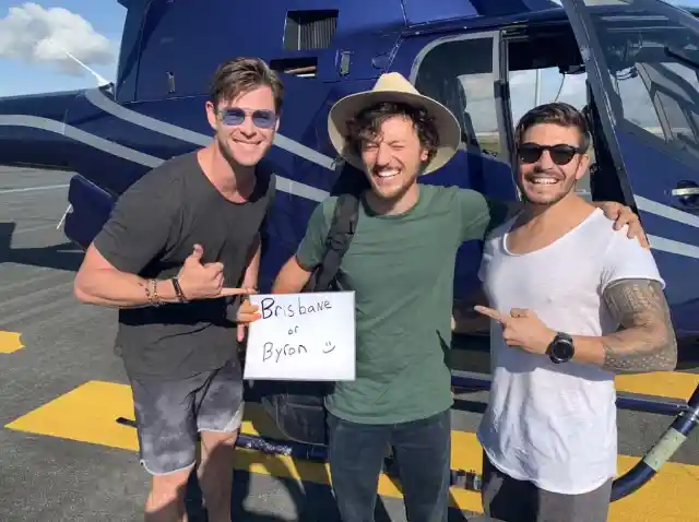 Casual Helicopter Ride With Chris Hemsworth