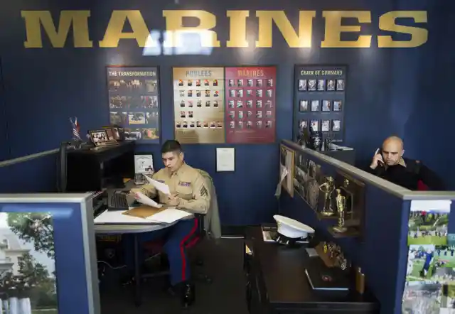 Man Demands Woman Give Him Money, Doesn’t Realize Marines Are Next Door