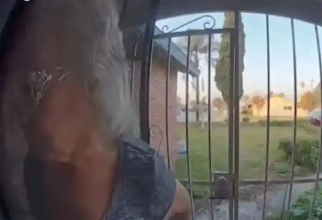 Neighbor Won't Leave Woman's Doorway, She Follows Her And Sees This