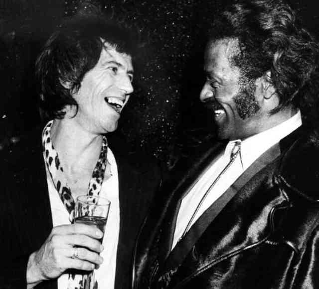 With Chuck Berry being such a huge influence on the early era of the Rolling Stones, this moment captured of his and Keith Richards' first meetings is momentous.