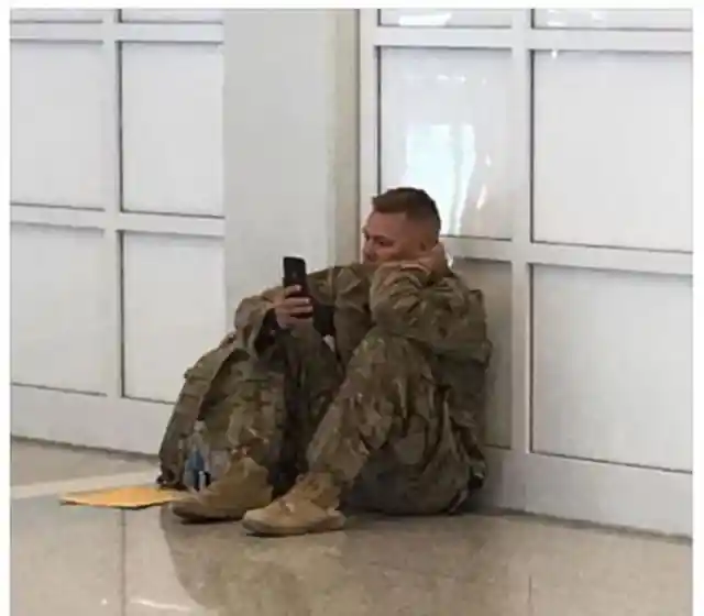 Soldier Cries Looking At His Phone After Learning What Wife Has Done