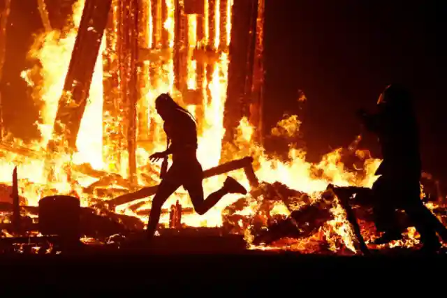 Burning Man Attendee DIES After Running Into Flames