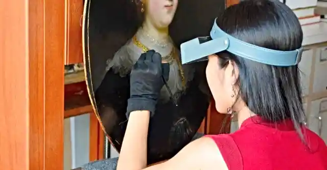 Checking The Painting