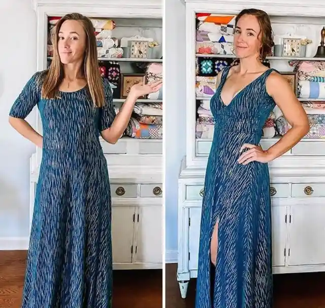 Mom Converts Thrift Store Items Into New Clothes