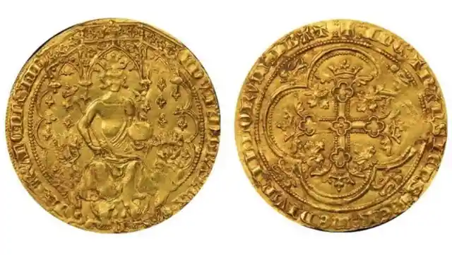 1344 Edward III Gold "Double Leopard" Florin (England)