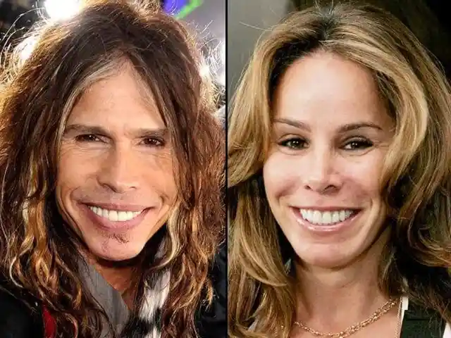 Steve Tyler and Melissa Ricers
