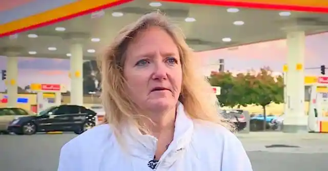 Gas Station Manager Keeps Watching Mom, Then Son Looks Closely At Hair And Sees Why