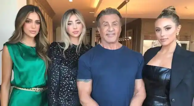 Sylvestor Stallone And His Daughters