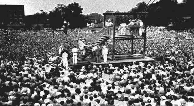 41. Last public execution in the United States, Kentucky, 1936.