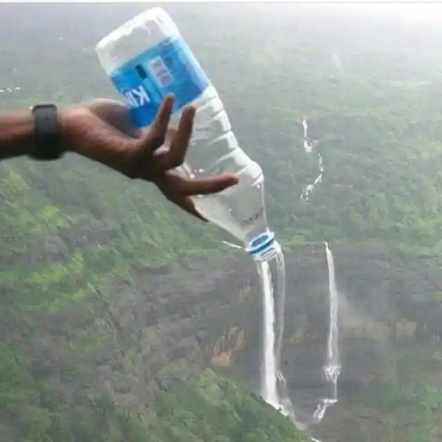 Waterfall From A Bottle