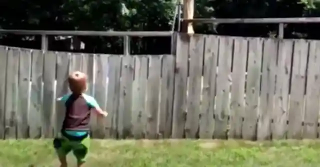 Dad Sets Up Hidden Camera To Find Out Why Son Talks To Himself In The Backyard