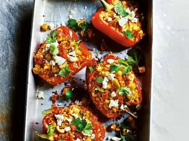 Moroccan-Style Stuffed Peppers