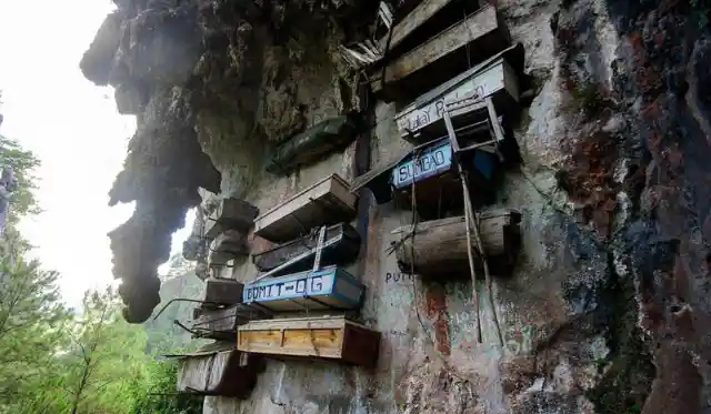 4. The Hanging Coffins of Sagada, Philippines