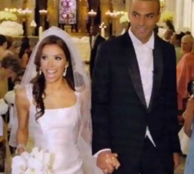 Eva Longoria and her first husband Tony Parker