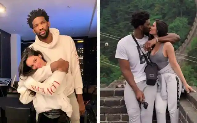 Anne de Paula and Joel Embiid