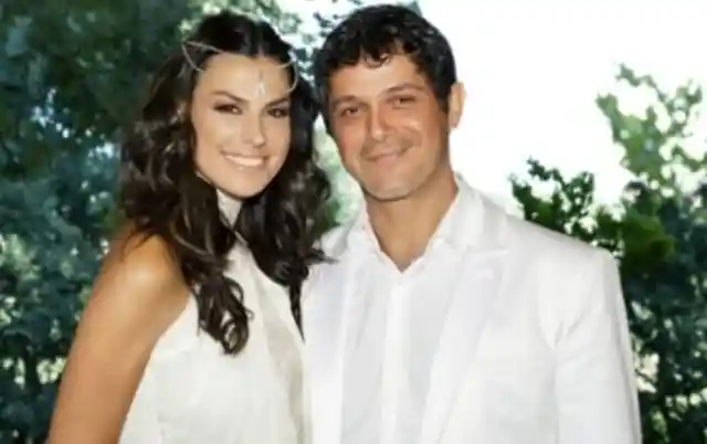 Alejandro Sanz and Raquel Perera Wedding