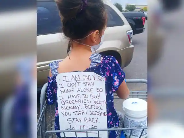 Woman Forces Daughter To Wear This Sign On Her Back Every Day