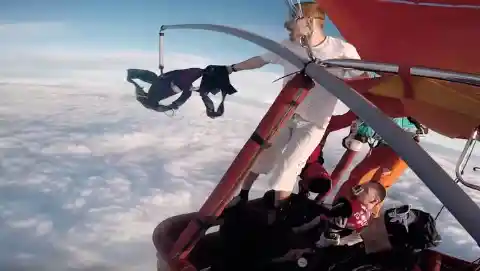 Man Pulls Insane Stunt And Skydives Without A Parachute To Keep Him Safe