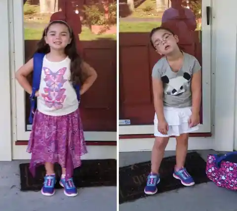 Top 20 "First Day Of School" Photos That Will Make You Cry From Laughter!