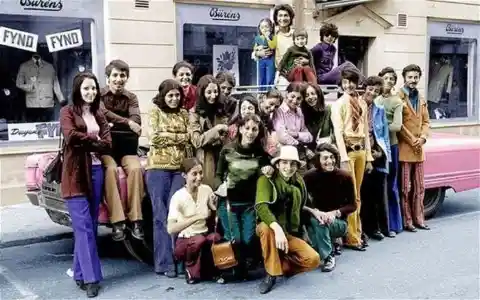 22. Young Osama Bin Laden with his family in Sweden during the 1970s.