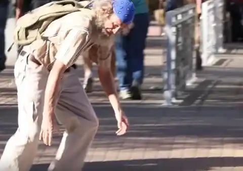 Blind Man Drops One Million Dollars In The Middle Of The Street, See What Happens Next