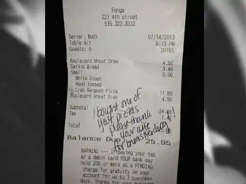 Wife Divorces Her Husband After Reading The Secret Note Their Waitress Wrote For Him