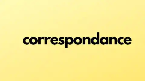 Correspondance