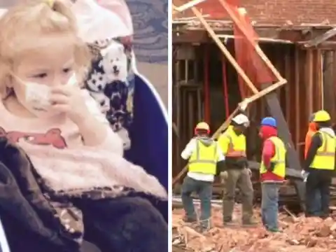 Construction Workers Leave A Chilling Note For Little Girl, Mother Opens It And Bursts Into Tears