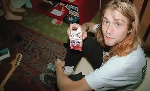 Kurt Cobain With the Strawberry Quik Drink