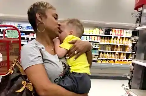 Stranger Picks Up Boy In Target, Mom Quickly Takes A Photo