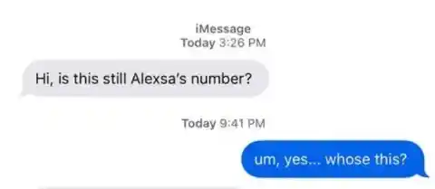 Is This Still Alexsa's Number?