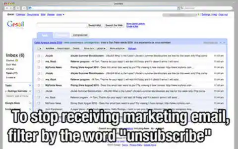 Mass Unsubscribe from Annoying Marketing Emails