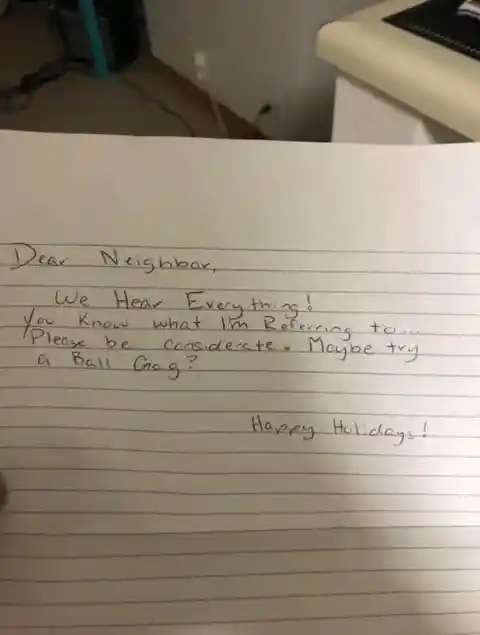 Neighbor Writes Strange Note To Woman, She Moves Out After Reading It