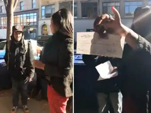 Homeless Man Found A Piece Of Paper On The Street That Changed His Life